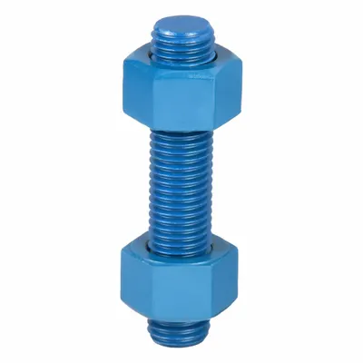USA FASTENER Fully Threaded Stud: 7/8"-9 Thread Size, Steel, Grade B7, PTFE Coated - PTFE-Coated Fully-Threaded Rods & Studs