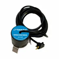 TSURUMI Float Switch: Vertical, Normally Open (Pump Down), 115V AC, 5.9 A, 3-Wire, 32 ft Cord Lg (MPN SLS-LSR32)