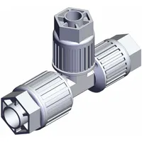 SMC High Purity Fitting: 1/2 in OD x 3/8 in OD x 3/8 in OD Size, PFA (MPN LQ3T4A-R7)
