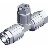 SMC High Purity Fitting: 1/2 in OD x 3/8 in OD x 1/2 in OD Size, PFA (MPN LQ3T4A-R1)