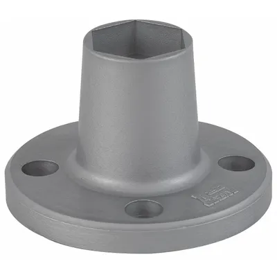 SCHNEIDER Die-Cast Mounting Base: Tower Light Base, 1 3/16 in Overall Ht - Mounts for Modular Tower Lights