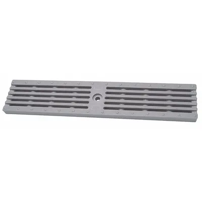 ZURN Grate: A, Rectangular, Slotted, 4 1/4 in Overall Wd, 19 3/4 in Overall Lg - Light-Duty Trench Drain Grates (Class A)