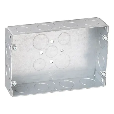 RACO Electrical Box: Steel, Steel - Multigang Rectangular Material & Nominal Size - Standard Electrical Boxes