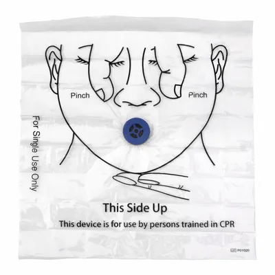 DYNAREX CPR Shield, Adult/Child, Disposable, Bag Case Type - CPR Face Shields