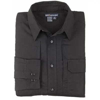 5.11 Taclite Pro L/S Shrt Tall Black 5XL (MPN 72175TABR-019-5XL) - Men's Tactical Collared Work Shirts