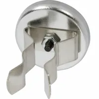 Ceramic Magnets: Encased with Clip, 0.28 in Thick, 1 13/32 in Outside Dia, Round (MPN MX1500SS01)