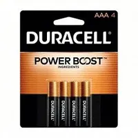 Battery: AAA, Premium, Alkaline, 1.5V DC, CopperTop, 4 PK (MPN MN2400B4Z)
