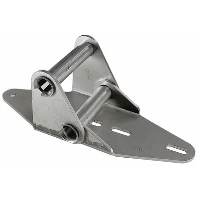 AMERICAN GARAGE DOOR SUPPLY Garage Door Hinge: Stainless Steel, 7 1/2 in Leaf Ht, Rounded - Stainless Steel Garage Door Hinges