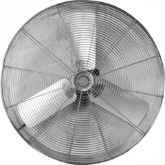 This PATTERSON floor fan features a 30-inch blade diameter and a single-speed 1/2 hp motor operating on 115V AC. The housing is constructed of stainless steel. It is suited for general air movement in industrial environments such as factories, warehouses, and workshops.