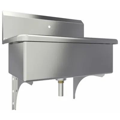 SANI-LAV Scrub Sink: 1 Stations, 10 1/2 in Bowl Dp, 28 in Bowl Lg, 16 1/2 in Bowl Wd - One-Station Wall-Mounted Hand Sinks without Faucets