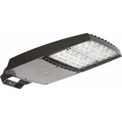 Pole-mounted LED street and parking lot light fixture. Delivers 22,022 lumens at 4000K with 147 watts and Type IV distribution. Operates on 120 to 277V AC. Suitable for roadways, parking lots, and area lighting.