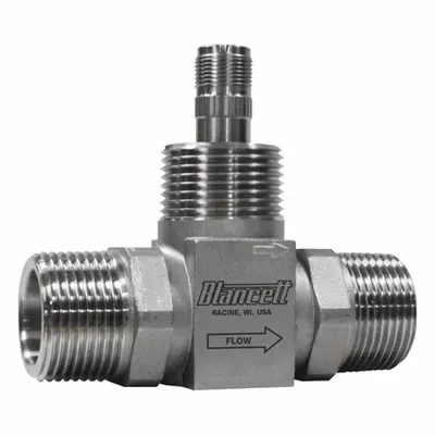 BLANCETT Stainless Steel Turbine Meter: Flow Meter, Turbine, 10 in Flange - Inline Turbine Flowmeters for Oils & Water