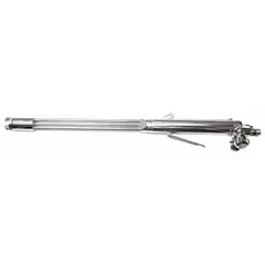 This Smith-Style handheld cutting torch features a 21-inch length and a 180° head for improved access in confined spaces. It is equipped with a 9/16"-18 connection for use with standard oxy-fuel cutting equipment. Suitable for manual cutting of steel in fabrication, maintenance, and repair operations.