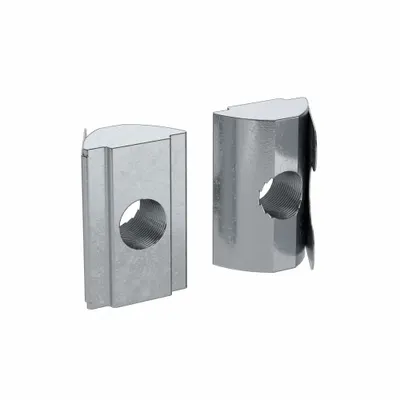 FATH INC. Roll In T-Nut: M6 Size, For 8 mm Slot Wd, 15 Series/40 Series, Single Center - Roll-In T-Nuts