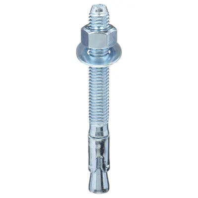 DEWALT Wedge Anchor: 6 1/4 in Overall Lg, 3/4 in Dia, 3/4"-10 Thread Size, 3 3/4 in Thread Lg - Steel Wedge Anchors