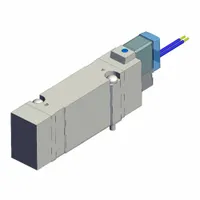 Solenoid Valve: SY7000 Series, Single Solenoid, Five-Way / Two-Position, 5 Ports, 24V DC, Female (MPN SY7140-5GZ)