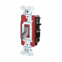HUBBELL Wall Switch: Toggle Switch, 3-Way, Maintained, Gray, 120/277V AC, 20 A (MPN CSB320STGY)