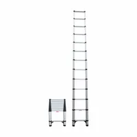 TELESTEPS Telescoping Ladder: 13 ft Ladder Size, Aluminum, 250 lb Load Capacity, 23 lb Wt (MPN 1600E)