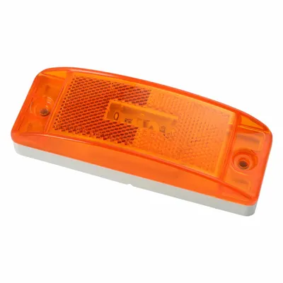 GROTE Clearance Marker Lamp: Clearance Light, LED, Rectangular, Amber, Bracket - Clearance Lights