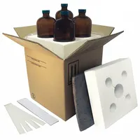 BERLIN Hazardous Material Shipping Kit: 9 in x 9 in x 9 3/8 in, ( 4 ) : 16 oz Bottle, 200#, 4 PK (MPN HMS-6444M)