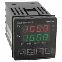 DWYER Temperature Controller: 16B, 1/16 DIN Size, RTD/Thermocouple, 24V DC, 32°F to 122°F, Digital (MPN 16B-53-LV)