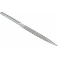 Habilis File: Half Round, 120_140 Grit, 4 33071/100000 in Lg without Tang, 1/2 in Wd, 5/32 in Thick (MPN HB2602)