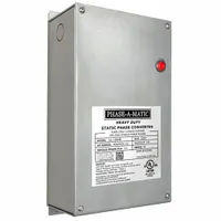 PHASE-A-MATIC Phase Converter: Static, Single, Three, 208 to 230V AC, 15 A Input Current (MPN UL-100HD)