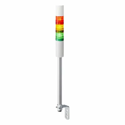 PATLITE Tower Light Assembly: 3 Tier, Sounder Tier Included, IP54, Amber/Green/Red - Three-Tier Tower Light Assemblies