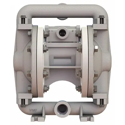 VERSAMATIC Double Diaphragm Pump: Aluminum Body, 1/2 in, NPT Connection, 12 gpm - Aluminum Housing AODD Pumps