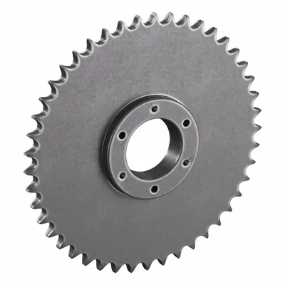 TSUBAKI Sprocket: For 50 Chain, 45 Teeth, 8.96 in Pitch Dia, 9.31 in Outside Dia - Size 50 Bushed-Bore Roller Chain Sprockets