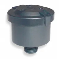 SOLBERG Filter Silencer: 1/4 in (M)NPT Inlet Size, 3 cfm, 1.75 in Overall Ht, 1.75 in Outside Dia (MPN PS-02-025)