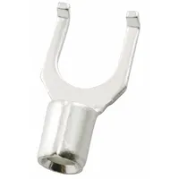 OEM Fork Terminals: Bare, #8 Stud Size, 16 AWG – 14 AWG Wire Range, Flanged Fork, 600 V (MPN 24C871)