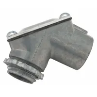 Pull Elbow: Zinc, Plain, 1 in Trade Size, IMC/RMC, 1 1/2 in Overall Lg, 90°, Pulling Elbow, Zinc (MPN 2664RAC)