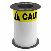 LabelTac OSHA Header Supply: Caution, Yellow Caution OSHA Header Supply, 12 in x 8 in, 8 in x 75 ft (MPN LT812CAUT-C)
