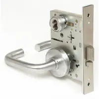 BEST Door Lockset: Storeroom Lever Locksets, Chrome, ADA Compliant, Interchangeable Core (MPN 45HW7DEU3H62612V)