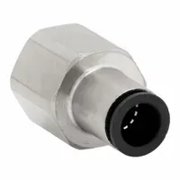 LEGRIS Push-Fit Adapter Fitting: 1/2 in Pipe x 10 mm OD Size, BSPP x Push-to-Connect, Brass, Silver (MPN 3114 10 21)