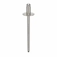 Blind Rivet,1.54 in L,0.122 in dia,PK500: Inch, 1 35/64 in Overall Lg, 1/4 in Body Lg, Plain, 500 PK (MPN AD42ABSLF201)