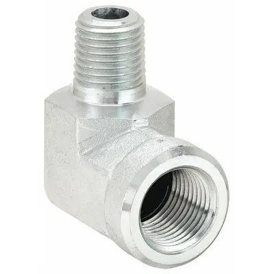 AEROQUIP Hydraulic Hose Adapter: 3/8 in x 1/2 in Fitting Size, Male x Female, NPTF x NPTF - NPTF-to-NPTF Steel Hydraulic Hose Adapters
