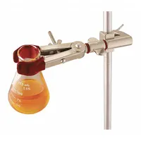 OHAUS Single Adjust Clamp: Single Adjust Clamp, Zinc, 6 3/8 in Overall Lg, 2 Prongs, 11 in Base Lg (MPN CLM-SWIVL2SZM)