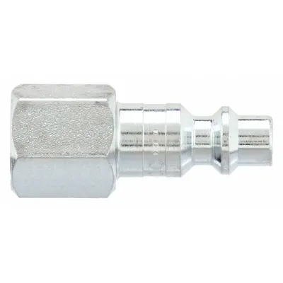PARKER Quick Connect Hose Coupling: 3/8 in Body Size, 3/8 in Hose Fitting Size - Industrial Interchange Steel Quick-Connect Air Coupling Plugs