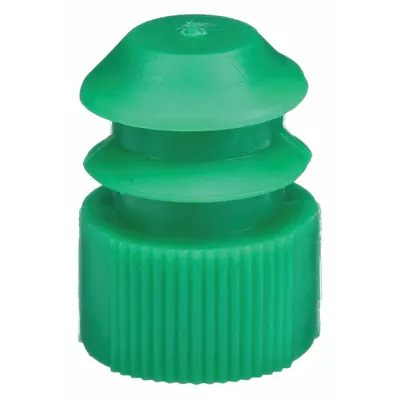 DYNALON Stopper: Polyethylene, 11 to 13 Stopper Size, 0.5 in Top Dia, 0.6 in Overall Ht - Plastic Stoppers