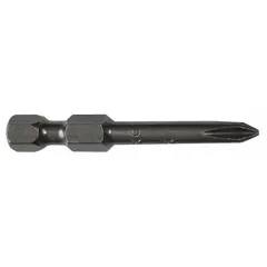 This 5-pack of #2 Phillips impact bits features a standard hex shank and 6-inch overall length. Designed for use with impact drivers in high-torque fastening tasks common in assembly, construction, and maintenance. Imperial sizing with PH2 bit industry size.