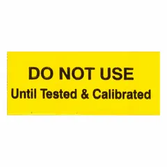 This inspection label is made of white vinyl cloth with black/white matte printing. It measures 1-1/2 inches wide by 5/8 inches high and is supplied in a pack of 25. Designed for indoor use, it is suitable for marking equipment or assets to indicate inspection status.