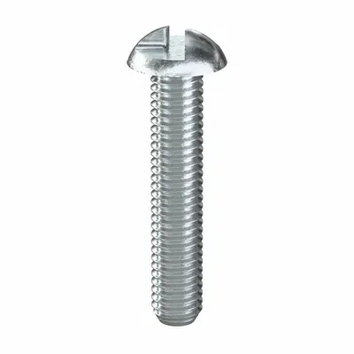 TAMPER PRUF SCREW Tamper Resistant Screw: #10-32 Thread Size, 1 in Lg, Steel, Zinc-Plated - Round Head Tamper-Resistant Machine Screws