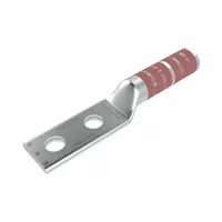 Compression Lug: For 2 AWG, Solid/Stranded Wire, 1/4 in Stud Size, Long, Copper Barrel (MPN YA2C2TC14E2)