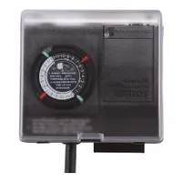 INTERMATIC Plug-In Timer: Mechanical, Outdoor, Not Astronomic, 24 hr Setting, L5-20R, 120V AC (MPN P1131)