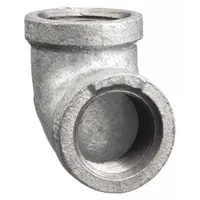 ANVIL Metal Pipe Elbow: 90° Elbow, 300 psi @ 150° F, 2 in x 2 in, Malleable Iron, Made in USA (MPN 0311001804)
