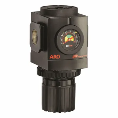 ARO Regulator: Aluminum, 3/4 in NPT, 300 scfm, 250 psi, 140 psi Max Op Pressure - ARO FRL Air Regulators