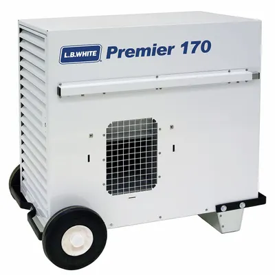 L.B. WHITE Portable Gas Ducted Tent and Remediation Heater: 170,000 BtuH - Direct-Fired Portable Gas Ducted & Tent Heaters