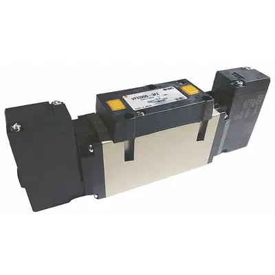 SMC Solenoid Air Control Valve: Five-Way / Two-Position, VFS3000, 110V AC, Non-Locking - SMC VFS Series Directional Control Valves